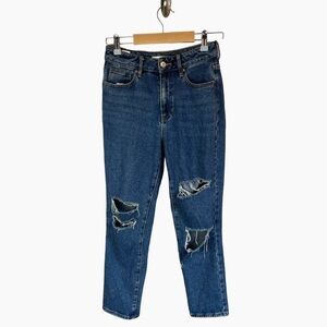 PacSun Distressed Denim Mom Jeans Zipper Fly Size‎ 24